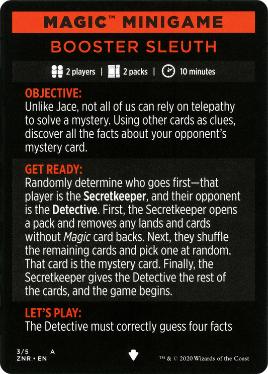Magic Minigame: Booster Sleuth (MZNR)