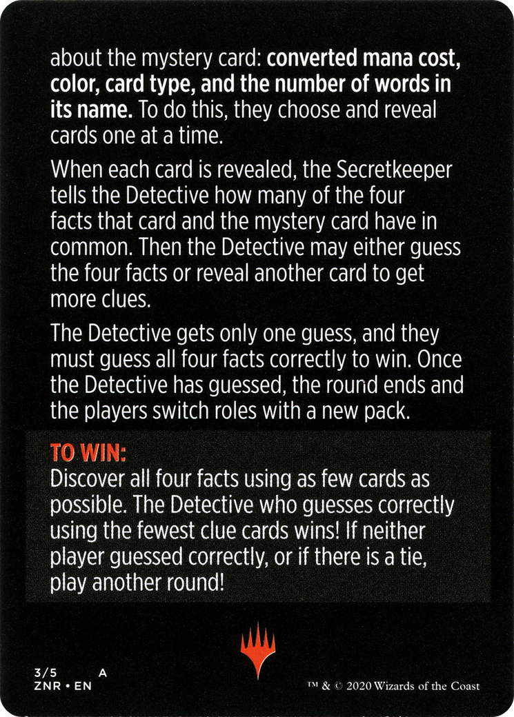 Magic Minigame: Booster Sleuth (MZNR)