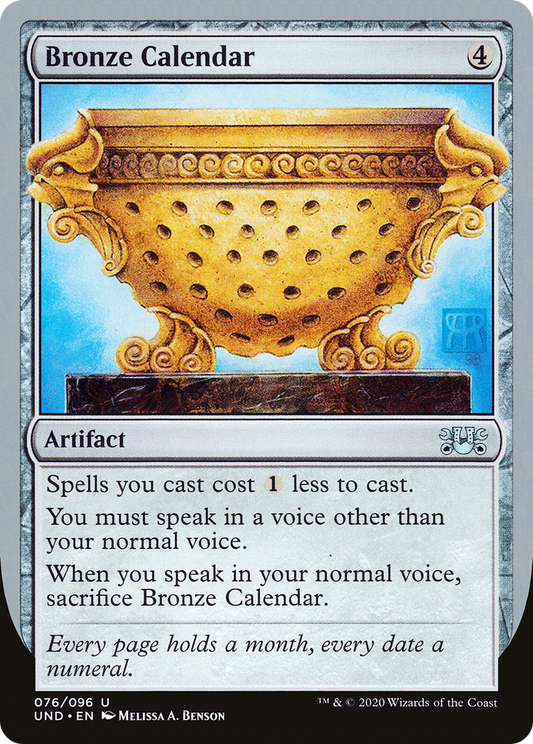 Bronze Calendar