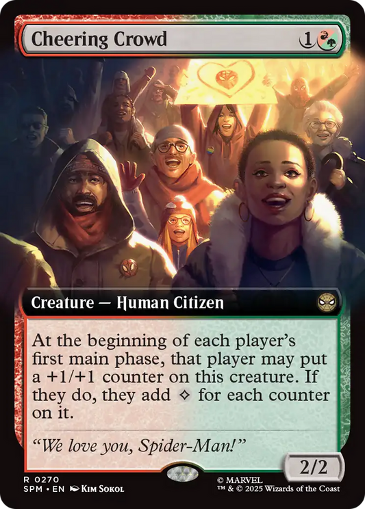 Cheering Crowd (0270) (Extended Art) - Foil
