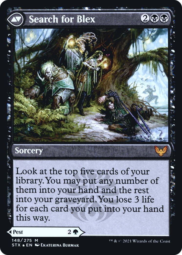 Blex, Vexing Pest // Search for Blex (148) (Prerelease) (PSTX) - Foil