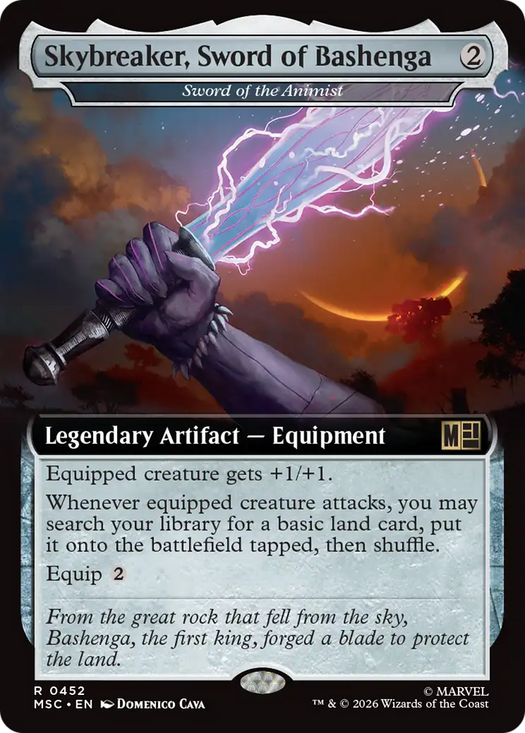 Skybreaker, Sword of Bashenga [Sword of the Animist] (0452) (Extended Art) (MSC)