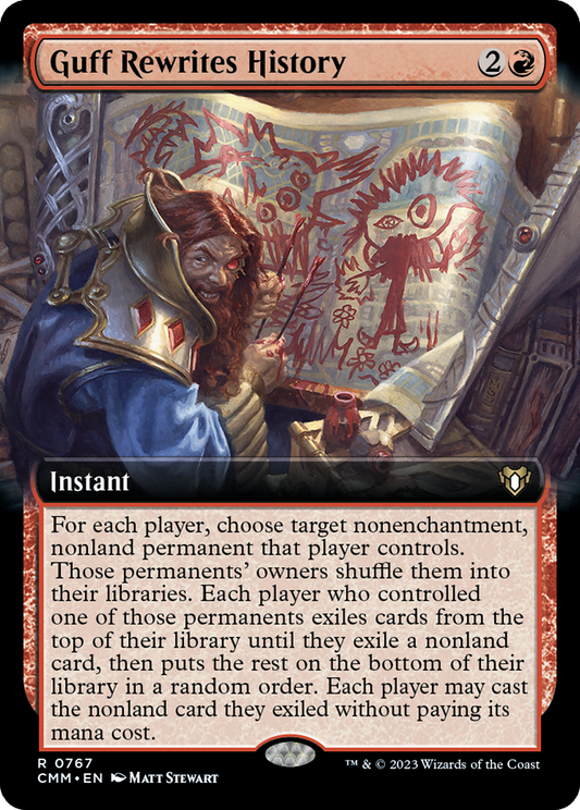 Guff Rewrites History (0767) (Extended Art) - Foil