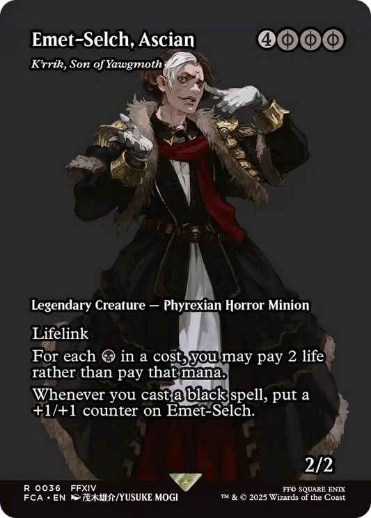 Emet-Selch, Ascian [K'rrik, Son of Yawgmoth] (0036) (Showcase) - Foil