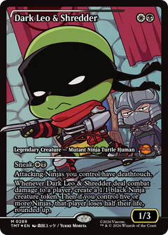 Dark Leo & Shredder (0289) (Showcase) (TMT) - Foil