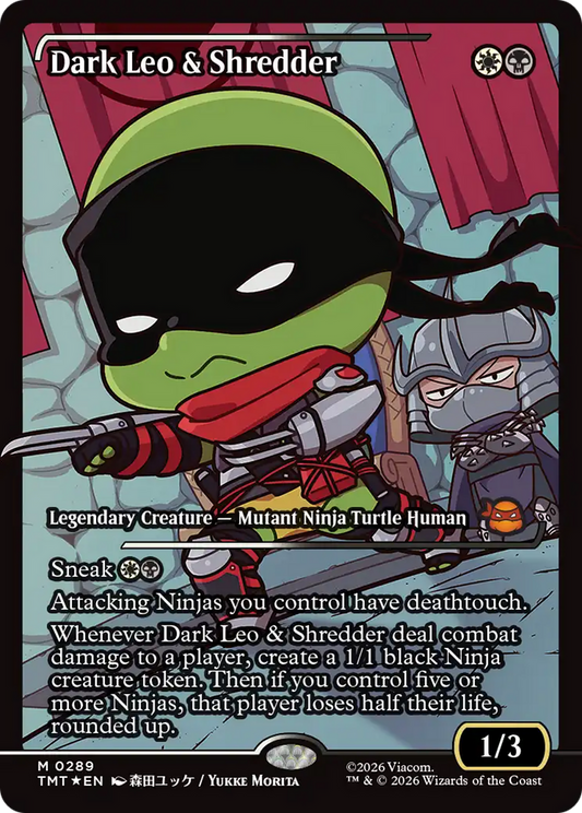 Dark Leo & Shredder (0289) (Showcase) (TMT) - Foil