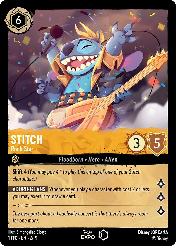 Stitch, Rock Star (02/P1) - Satin Holographic Foil