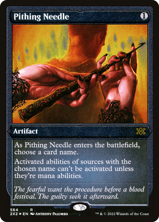 Pithing Needle - Foil Etched