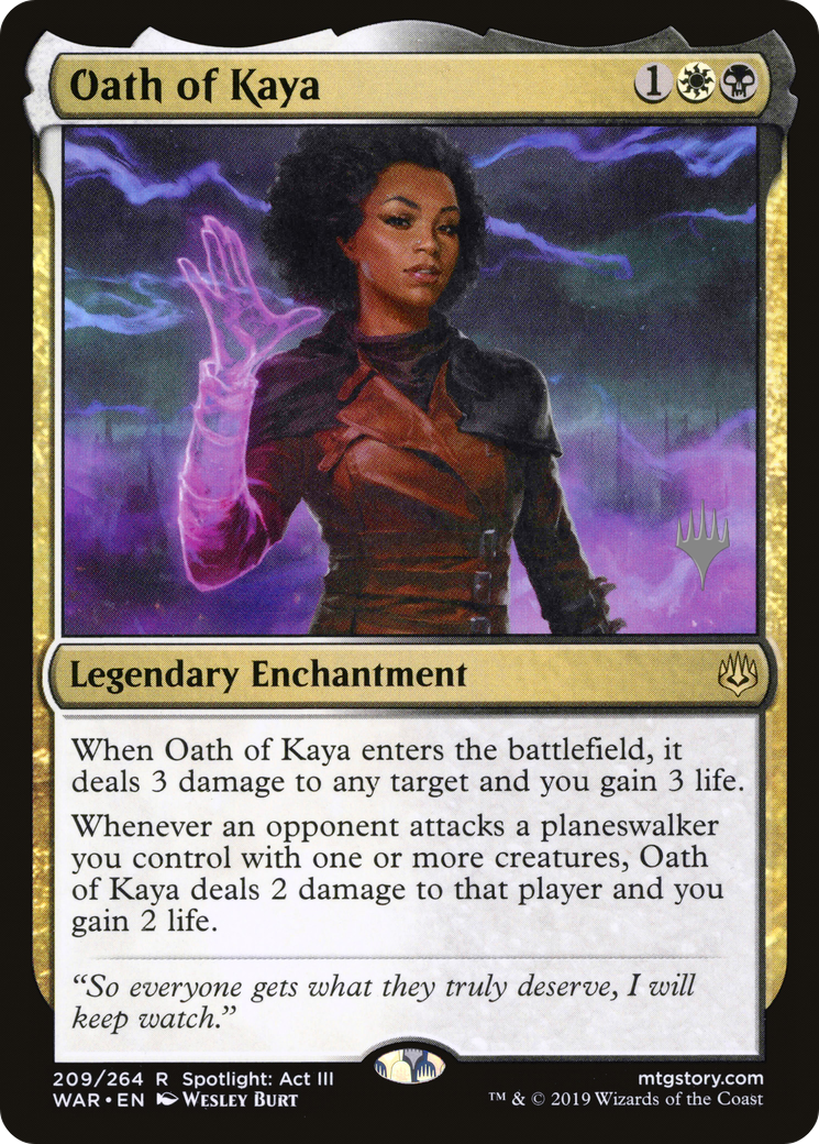 Oath of Kaya (209) (Promo Pack) - Foil