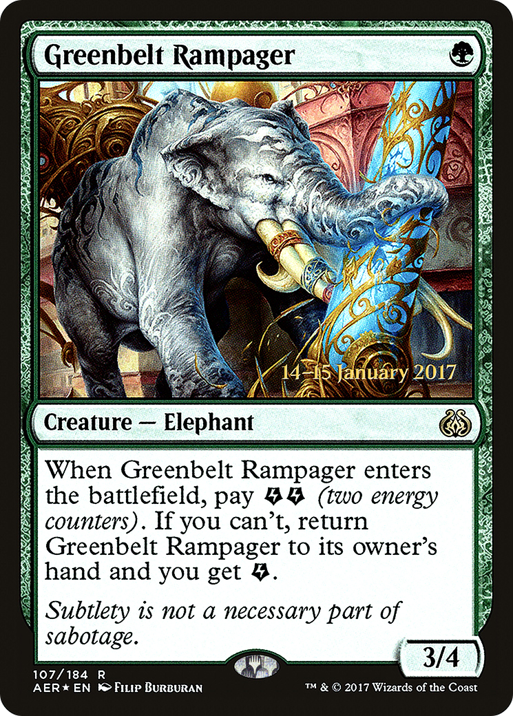 Greenbelt Rampager (107) (Prerelease) - Foil