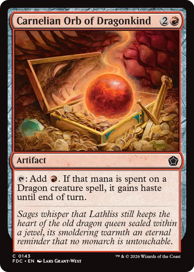 Carnelian Orb of Dragonkind (FDC)