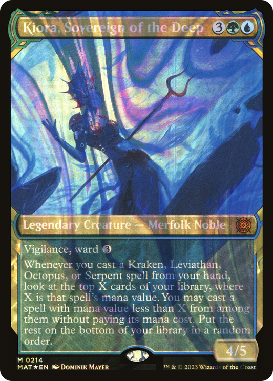 Kiora, Sovereign of the Deep (0214) (Showcase) - Halo Foil