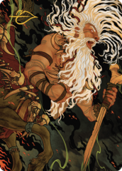 Yarus, Roar of the Old Gods (46/49) Art Card (AMKM) - Gold-Stamped Signature