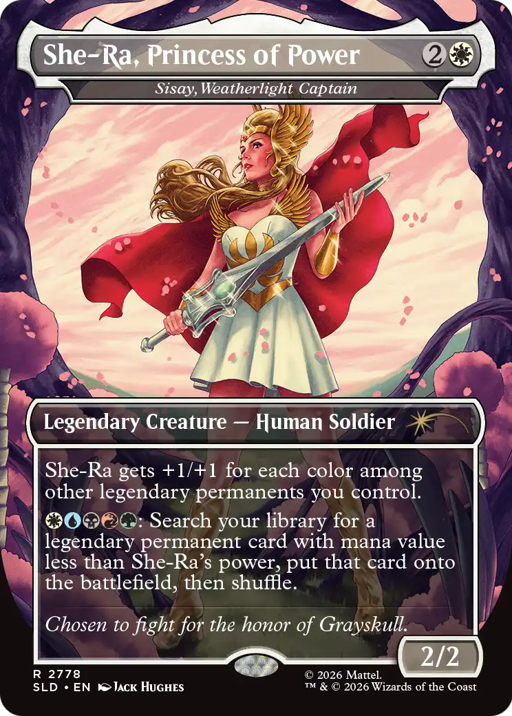 She-Ra, Princess of Power [Sisay, Weatherlight Captain] (2778) (Borderless) (SLD)