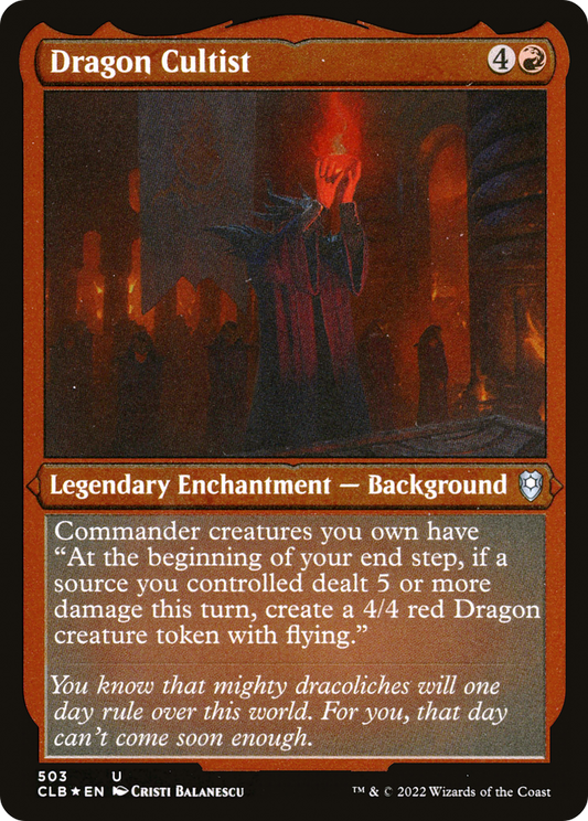 Dragon Cultist - Foil Etched