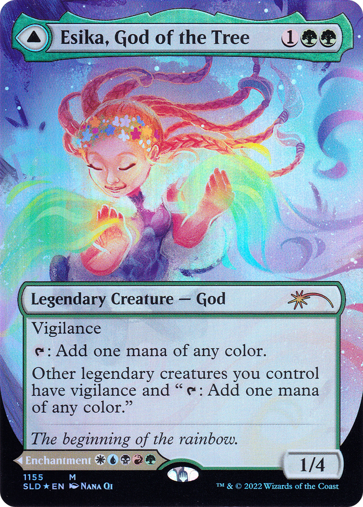 Esika, God of the Tree // The Prismatic Bridge (1155) (Borderless) (SLD) - Foil