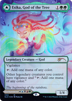 Esika, God of the Tree // The Prismatic Bridge (1155) (Borderless) (SLD) - Foil