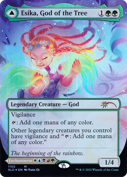 Esika, God of the Tree // The Prismatic Bridge (1155) (Borderless) (SLD) - Foil