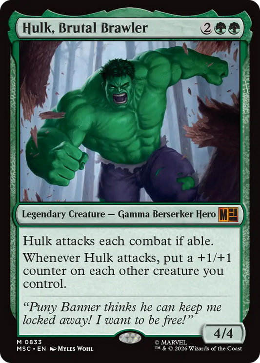 Hulk, Brutal Brawler (MSC) - Foil