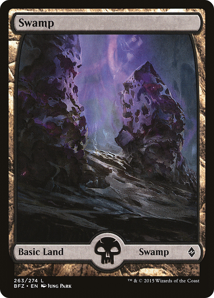 Swamp (263) (Full Art) - Foil