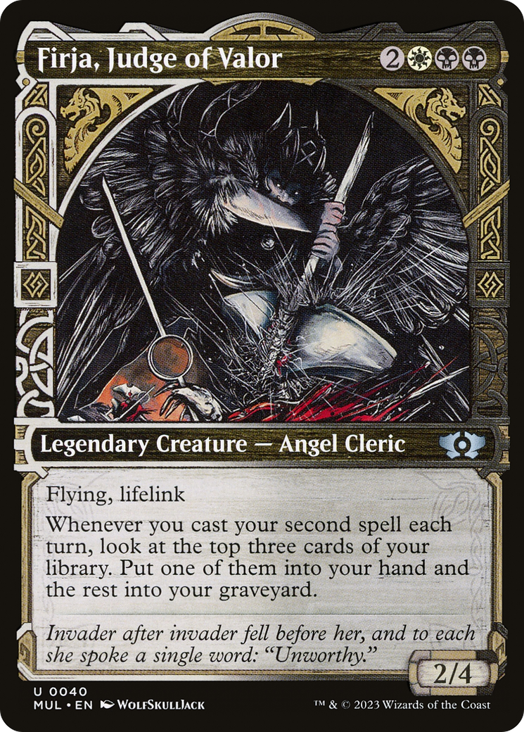 Firja, Judge of Valor (0040) (Showcase) - Foil