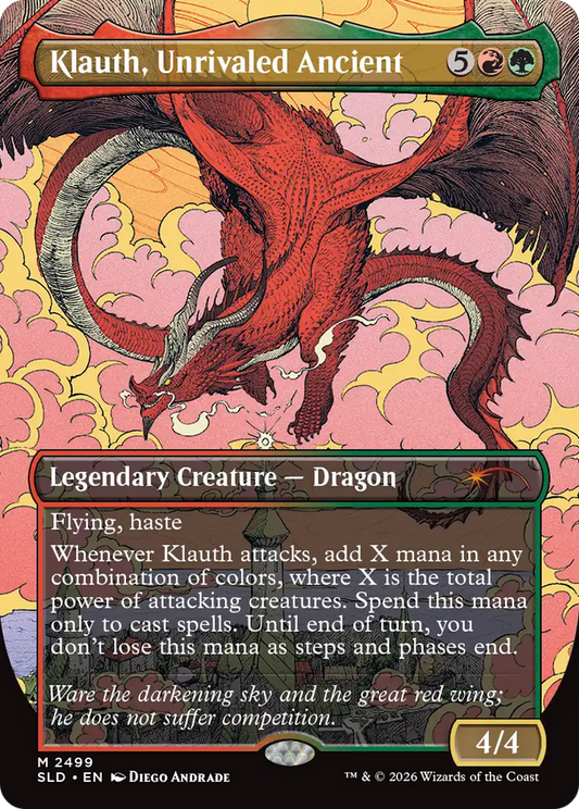 Klauth, Unrivaled Ancient (2499) (Borderless) (SLD) - Foil