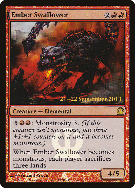 Ember Swallower (129) (Prerelease) (PTHS) - Foil
