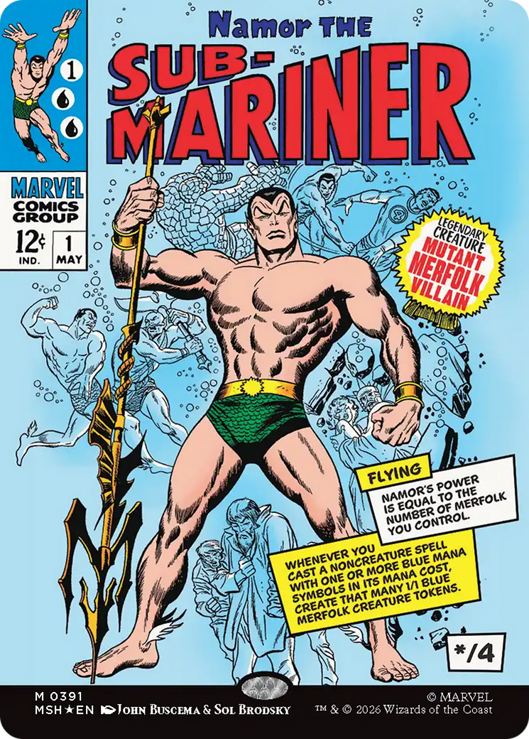 Namor the Sub-Mariner (0391) (Borderless) (MSH) - Foil