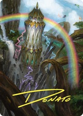 Command Tower (47/81) Art Card (ACMM) - Gold-Stamped Signature