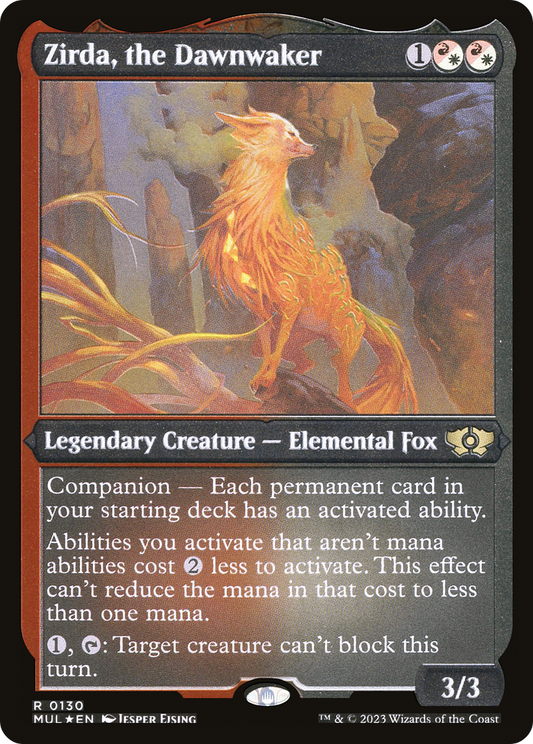 Zirda, the Dawnwaker (0130) - Foil Etched
