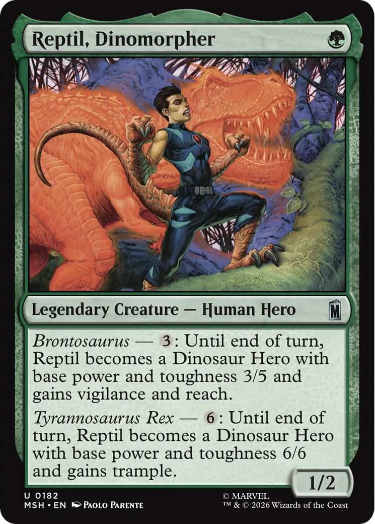 Reptil, Dinomorpher (0182) (MSH)