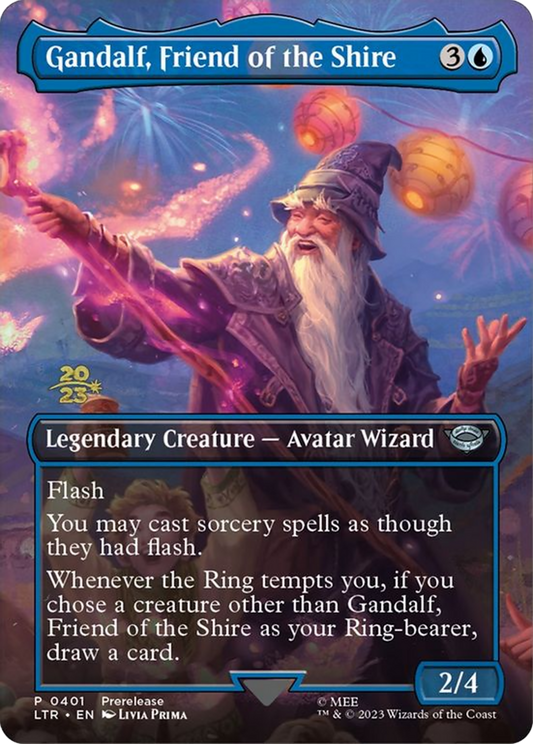 Gandalf, Friend of the Shire (0401) (Prerelease) (Date-Stamped) - Foil