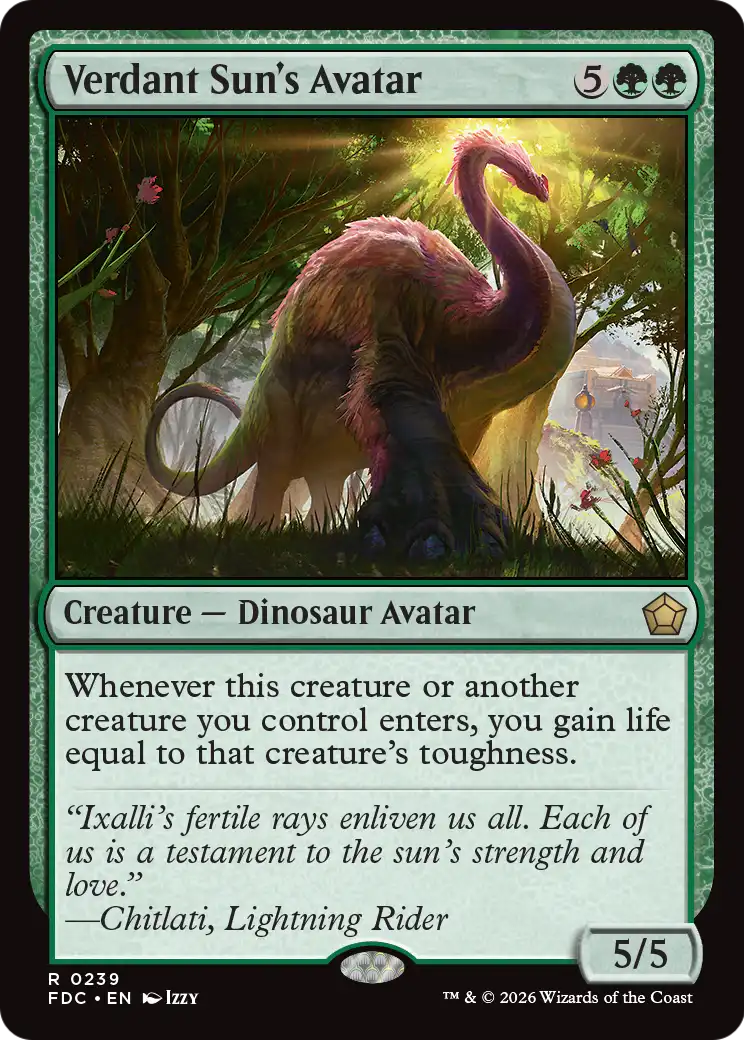 Verdant Sun's Avatar (FDC)