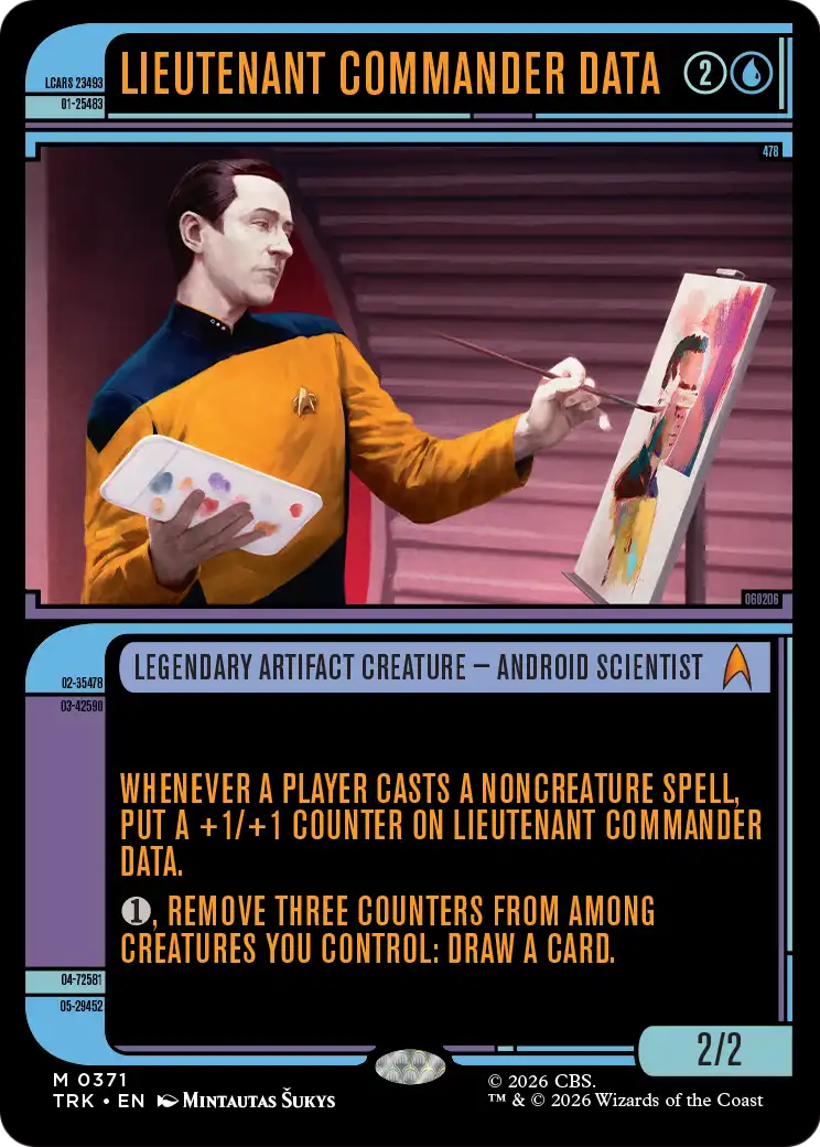 Lieutenant Commander Data (0371) (Showcase) (TRK) - Foil