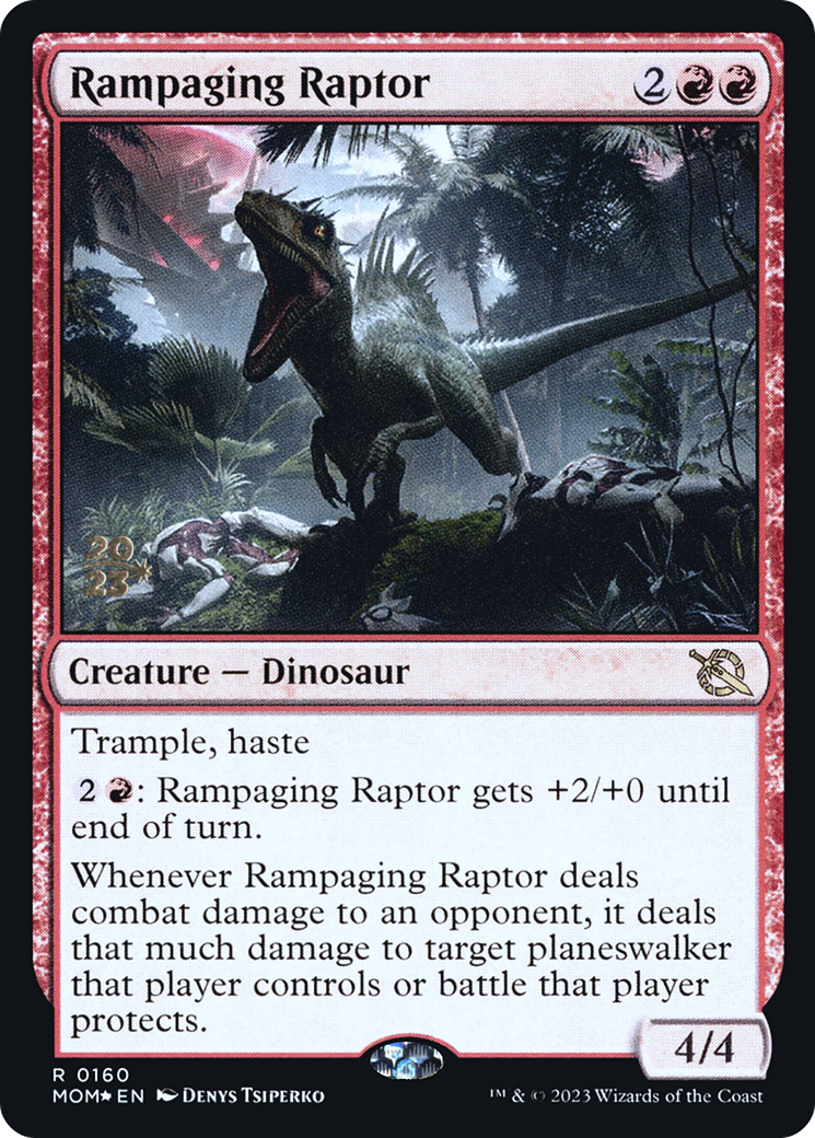 Rampaging Raptor (0160) (Prerelease) - Foil