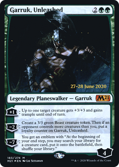 Garruk, Unleashed (183) (Prerelease) - Foil