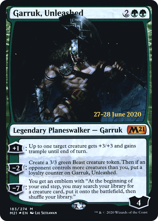 Garruk, Unleashed (183) (Prerelease) - Foil