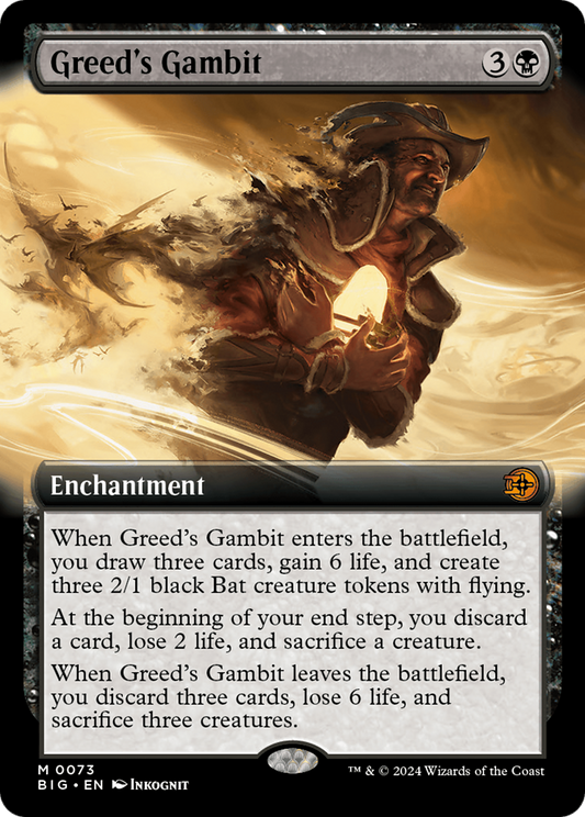 Greed's Gambit (0073) (Extended Art) - Foil