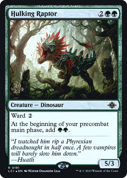 Hulking Raptor (0191) (Prerelease) - Foil