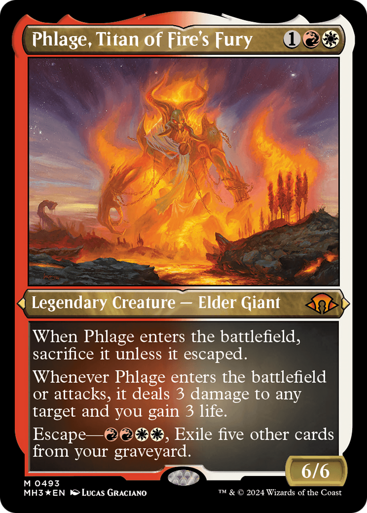 Phlage, Titan of Fire's Fury (0493) - Foil Etched