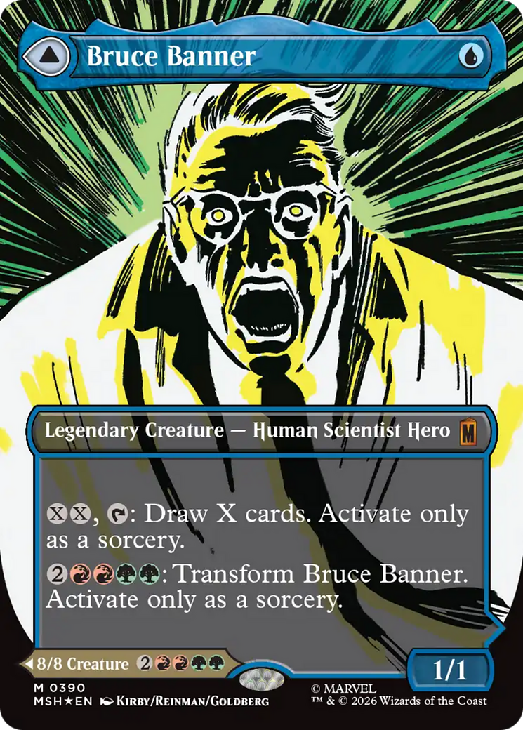 Bruce Banner // The Incredible Hulk (0390) (Borderless) (MSH) - Foil