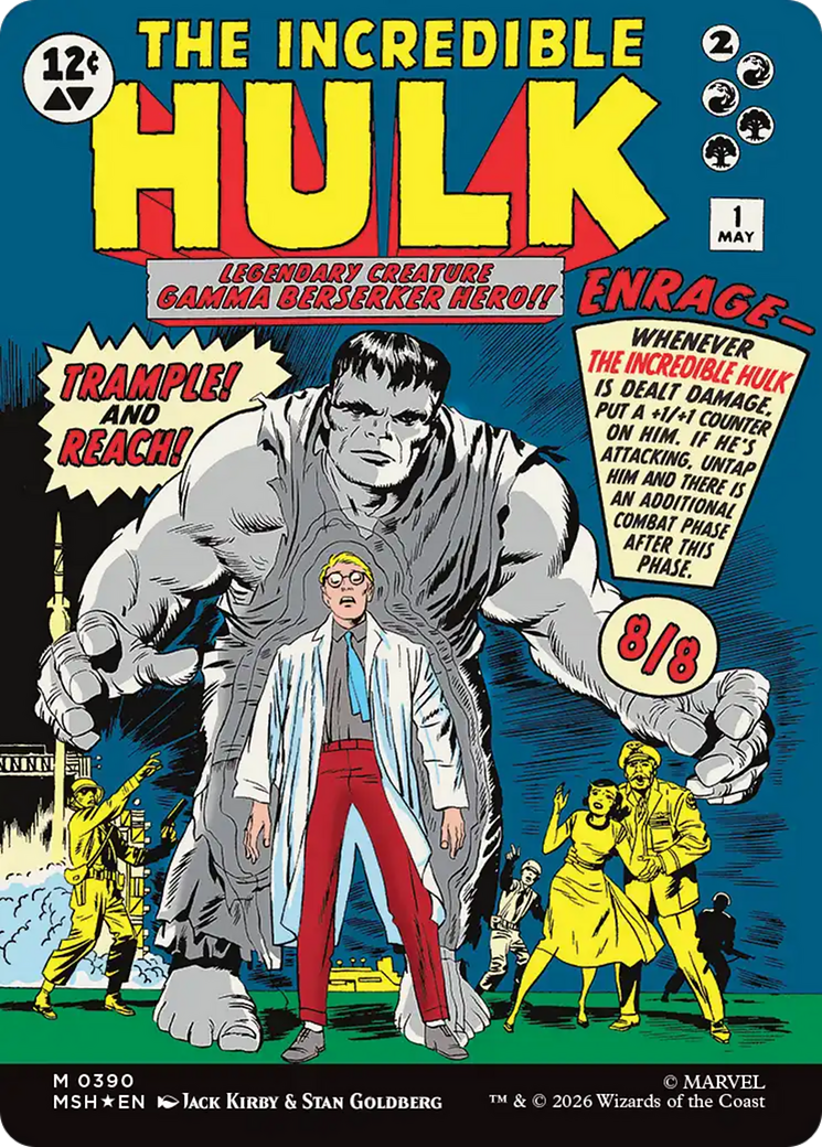 Bruce Banner // The Incredible Hulk (0390) (Borderless) (MSH) - Foil