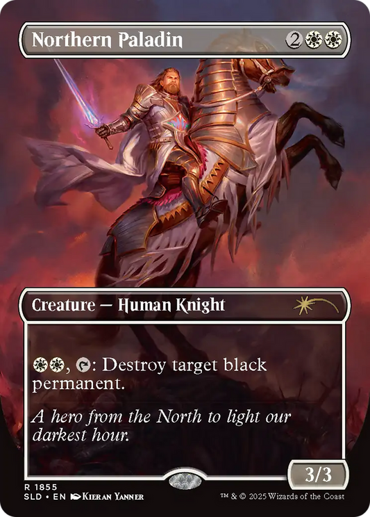 Northern Paladin (1855) (Borderless) - Rainbow Foil sld