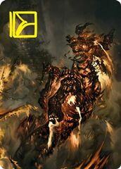 Pyre Spawn (48/81) Art Card (AVOW) - Gold-Stamped Signature
