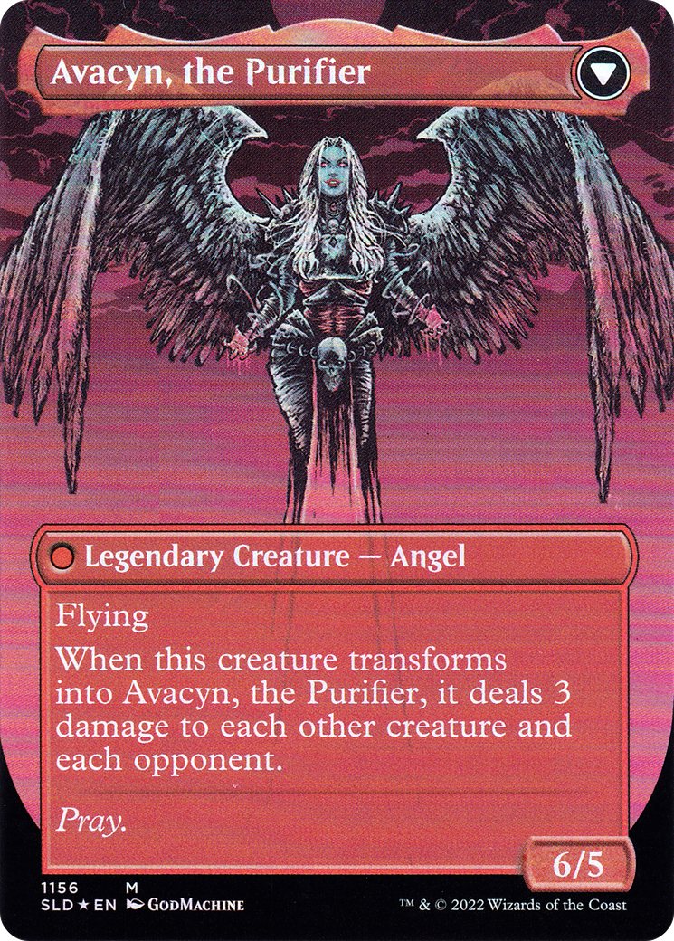 Archangel Avacyn // Avacyn, the Purifier (1156) (Borderless) (SLD) - Foil