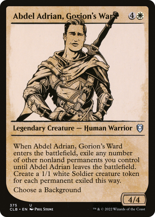Abdel Adrian, Gorion's Ward (375) Showcase