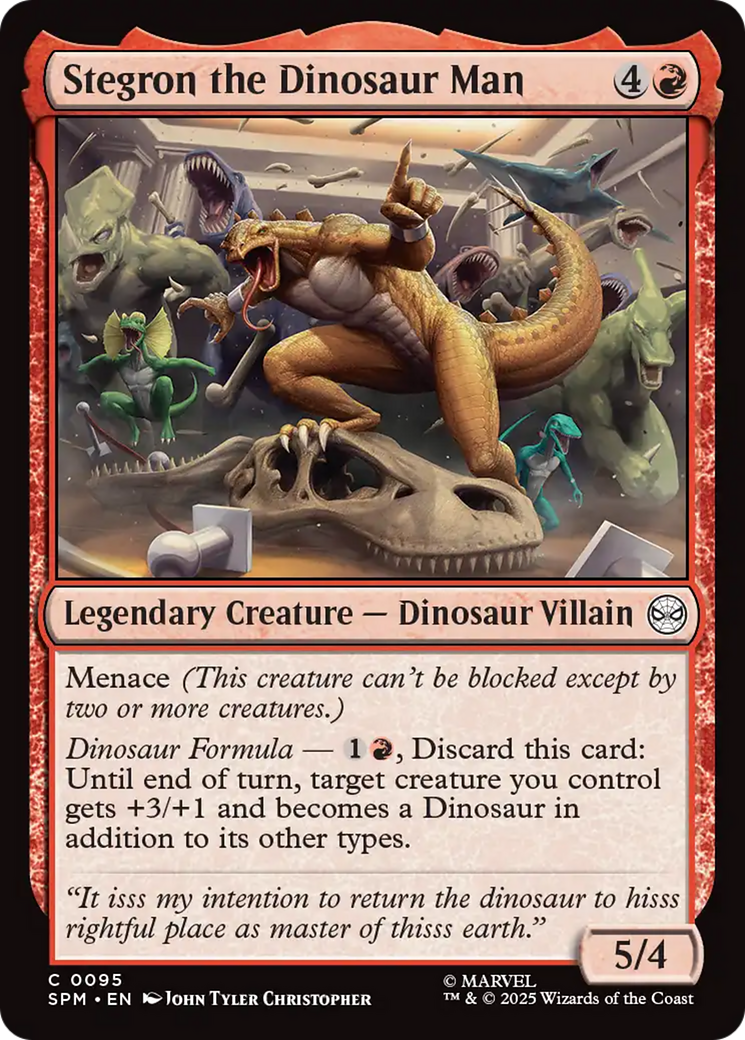 Stegron the Dinosaur Man - Foil