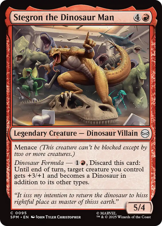 Stegron the Dinosaur Man - Foil
