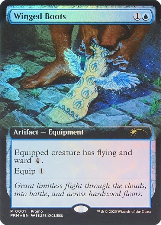 Winged Boots (0001) (Extended Art) - Foil pmei