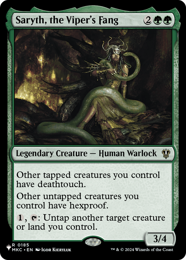 Saryth, the Viper's Fang (MKC-185) (PLST)